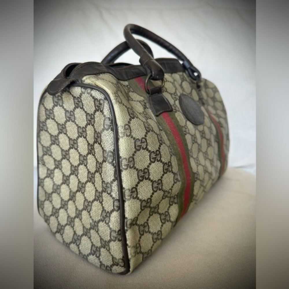 Vintage 80’s GUCCI GG Supreme Boston Bag Vintage